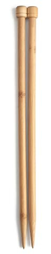 Pony Single Ended Bamboo Knitting Pins, Multi-Colour, 10mm