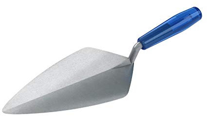 Bon 72-246 Truelle triangulaire Acier carbone Poignée en plastique Modèle London étroit 26,6 cm