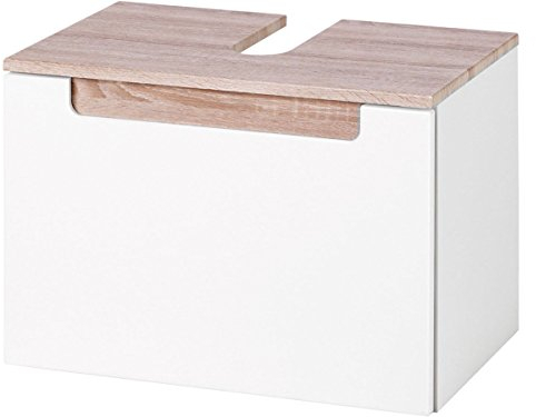möbelando Waschbeckenunterschrank Waschbecken Unterschrank Schrank Badezimmer Bad Siena (Sonoma/Eiche)