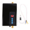 Mini Calentador de Agua Instantáneo, Múltiples Medidas de Seguridad de Calentador de Agua Instantáneo Suministro de Agua Caliente para Cocina y Baño Temperatura Máxima 55°C, 220V 5.5KW(Negro)