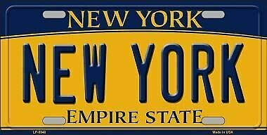 TNND New York Hintergrund Neuheit Metall Nummernschild Nummernschild Schild 15,2 x 30,5 cm