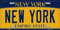 TNND New York Hintergrund Neuheit Metall Nummernschild Nummernschild Schild 15,2 x 30,5 cm