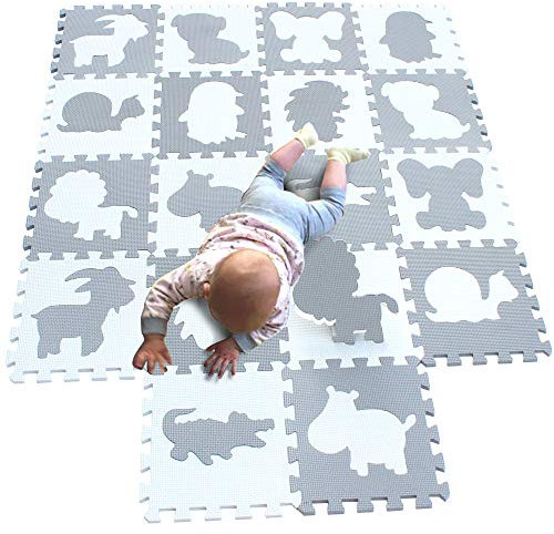 MQIAOHAM® 18 Stücke Baby puzzelmatten für Babys spielmatte Kinder puzzlematte Teppich Tier G301018-P058BH