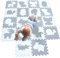 MQIAOHAM® 18 Stücke Baby puzzelmatten für Babys spielmatte Kinder puzzlematte Teppich Tier G301018-P058BH