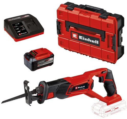 Einhell Akku-Universalsäge TE-AP 18/22 Li Power X-Change (18 V, Li-Ion, 2600 min-1 max. Hubzahl, 100 mm max. Schnitttiefe, inkl. 5,2 Ah Akku und Ladegerät Koffer)
