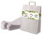 BIOZOYG 50x Papiertragetaschen groß 32 x 12 x 40 cm - weiße Papiertüten mit Henkel Einkaufstüten - Papiertaschen Geschenktüten Tragetaschen