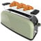 Cecotec Grille-pain vertical Toastin' time 850 Green Long, 850 W, Double fente longue et large de 3,8 cm, Varillas Supérieures, Acier Inoxydable, Arrêt et Popup Automatiques, Bac à miettes