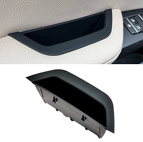 MKptopia LHD New Car Interior Door Armrest Panel Cover Handle Storage Box Armrest Frame Compatible with B-MW X3 X4 F25 F26 2011-2017-Black
