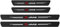 EAGLEG 4pcs Car Door Sill Protector Strips Carbon Fiber Threshold Protective Film Kick Plate Cover Sticker for Fo-rd S-Max Car Accessories