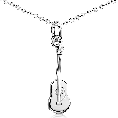 Materia Gitarren Anhänger Kette Silber 925 Damen Schmuck KA-199-K141