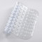 Yorkshire Bedding Shower Bath Mat Non Slip - 100x40cm Extra Long Rubber Bathroom Mat with 200 Strong Suction Cups Grip and Drain Holes - Soft Bathtub Mats Machine Washable (Clear)