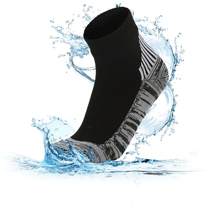 RANDY SUN Chaussettes en Hautes Imperméables pour Femmes Hommes Etanche Respirant Résistant au Froid,Sports de Plein air Nautiques vélo Randonnée Aviron Moto Chasse pêche ski,1 Paire