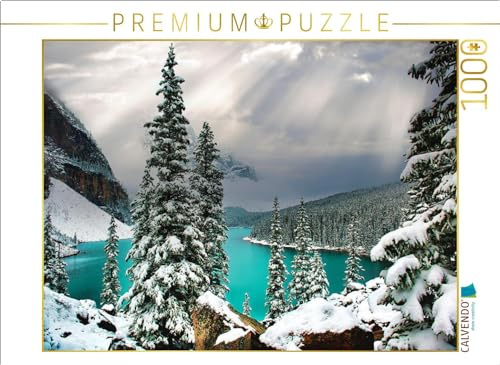 CALVENDO Puzzle Der Moraine Lake (auf deutsch „Moränensee“) ist EIN von Gletschern gespeister See im Banff-Nationalpark/Alberta. | 1000 Teile Lege-Größe 64 x 48 cm Foto-Puzzle für glückliche Stunden