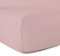 Le linge de Jules Drap-Housse 100% Coton 57 Fils - Rose Poudré - 80 x 200 cm - Bonnet 30 cm