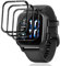 Jewloofa Verre Trempé pour Garmin Venu Sq 2 Protection écran [3 Pièces], Transparent HD/Sans Bulles, Protection écran pour Garmin Venu Sq 2