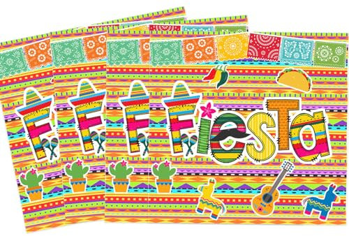 Fiesta Party-Papierservietten, bunte Streifen, Mexiko, Party-Dekorationen, Cinco de Mayo, Einweg-Servietten für Streifen, Flaggen, Babyparty, 1., 2., 3., 4. Geburtstag, Partyzubehör, Dekorationen, 60
