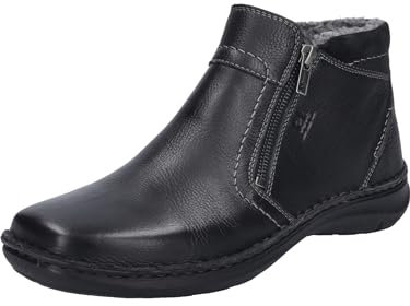 Josef Seibel Herren Ankle Boots New Anvers 04,Weite K (Extra weit),Wechselfußbett,Bootee,Booties,halbstiefel,schwarz,40 EU