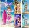 Jodimitty Strandtuch Mikrofaser Personalisiertes Name Cartoon Schnelltrocknend Leicht Badetuch Damen Mädchen DIY Strandtuch für Strand Reise Urlaub Schwimmen, 60x120cm/76x152cm/90x180cm