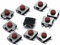 Mikroschalter 1000 STÜCKE Flach Rot SMD 5Pin 6x6 Takt Druckschalter 6 * 6 * 3,1 MM Mikroschalter 6x6x3,1mm