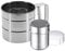 Westmark 2x Puderzuckerstreuer – Feines Mehlsieb mit Einhand-Bedienung aus 100% rostfreiem Edelstahl, Set 2-teilig, spülmaschinenfest, Silber – 250g Volumen 321522E7