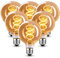 Hofouple E27 LED Vintage Glühbirne, Edison Vintage Glühbirne E27 Dimmbar 4W G80 Glühbirnen E 27 LED Warmweiss Ideal für Dekorative Nostalgie Retro Beleuchtung, Bernstein- 6 Stück