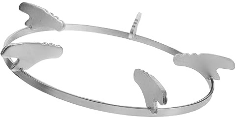 DOITOOL Support pour Wok Moulé en Fer Antidérapant, Anneau de Brûleur Wok pour Cuisinière à Gaz, Accessoire la Cuisine Résistant à L'usure, Usage Domestique et Professionnel,