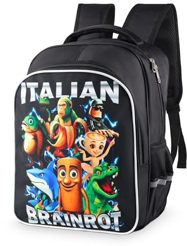 Italian Brainrot Backpack, Brainrot Backpack, Casual Daypack Backpacks