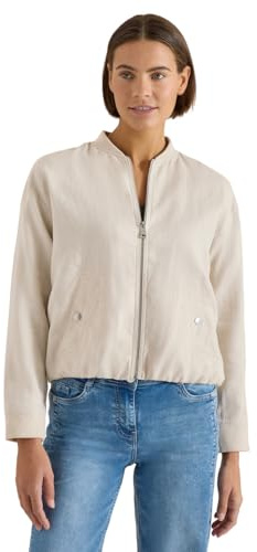 Cecil Damen Blouson aus Leinen mit Zipper