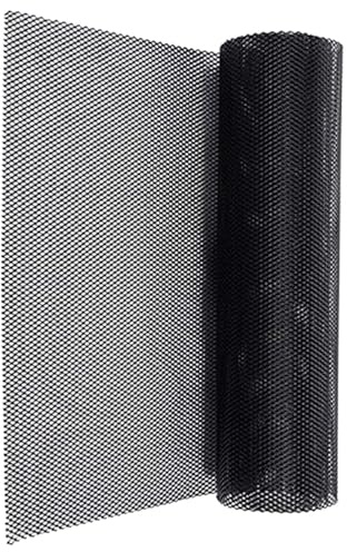 Malla Negra para Parrilla Coche 100 * 33 Cm, Rejilla Universal Malla De Aleación Aluminio para Coche, Parrilla Radiador Delantero para Parachoques, Capó, Ventilación, Cuerpo De Apertura del Vehículo