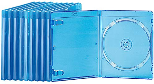 Blu-ray Slim-Soft-Hüllen blau-transparent 10er-Pack für je 1 Disc