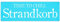 Interluxe METALLSCHILD Shabby Blechschild Vintage STRANDKORB Deko Meer Schild Geschenk