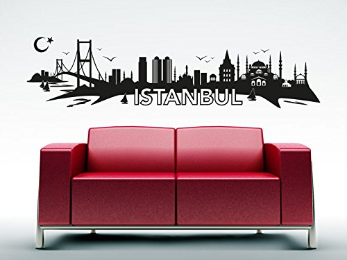 KLEBEHELD® Wandtattoo Istanbul Skyline