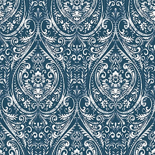 NuWallpaper NU1689 Bohemian Damask Decal - Blue
