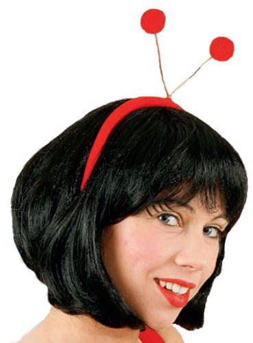 Party-Discount Haarreif Käfer mit roten Pompoms