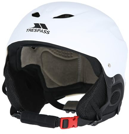 Trespass Skyhigh - Casco da Sci, Bianco, Bianco (Bianco), L
