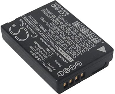 890mAh Battery For Panasonic Lumix DMC-ZX1, Lumix DMC-ZX1A, Lumix DMC-ZX1K
