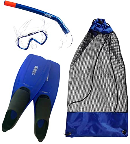 Best Sporting Schnorchelset Erwachsene mit flossen Palau I Schnorchelset Kinder I Taucherset mit Flossen Erwachsene I Damen Schnorchelset I Schnorchel-Set für Kinder I Kinder Taucherflossen