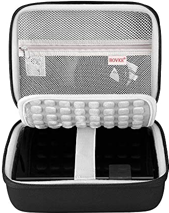 BOVKE Protective Case for Seagate Expansion Desktop, WD Elements/WD My Book Desktop External Hard Drive HDD, USB 3.0 4TB 6TB 8TB 10TB 12TB, Zipper Pocket for USB Cable Power Adapter USB Hub, Black
