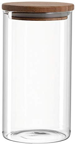 montana keep Vorratsdose, Bambusdeckel, 1000 ml Füllmenge, luftdichter Frische-Verschluss
