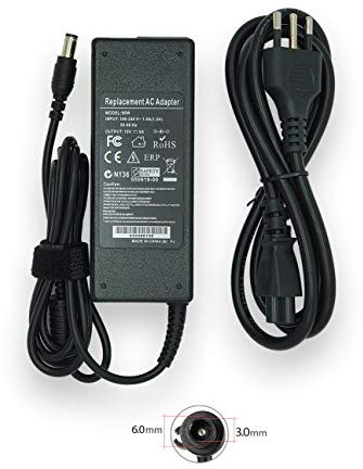 newnet Alimentatore Caricabatteria Caricatore 90W 15V 6A per Toshiba PA2521E-2ACA | PA3048 | PA3048E | PA3048U | PA2521U-2AC3 | PA3377E-1ACA | PA3377E-2ACA | PA5251U - D.C. Ext: 6,3mm INT: 3,0mm