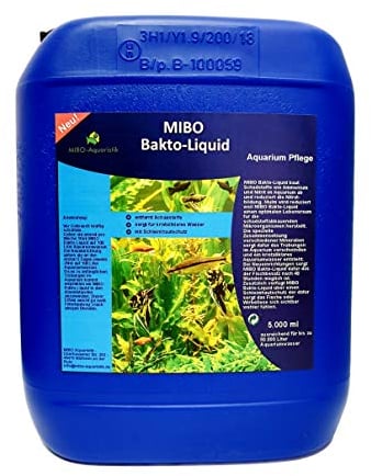 MIBO Bakto Liquid 5.000ml Aquarium Wasseraufbereiter Schadstoffabbau Mulmabbau Wasserklärer