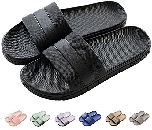 Ciabatte da Mare Uomo & Donna & Coppia, Fascetta Larga, Pantofola Sandalo Tipo Ciabatta Perfetto per L'Estate, Nero, EU 36/37 (240mm)