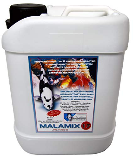 Malamix 17 - von Dr. Lammens - Nitrifizierende Bakterien Enzyme Vitaminkur Kräuter Koi Teich Gesundheit rein biologisch (2.500 ml)