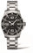Longines orologio HydroConquest 39mm nero acciaio uomo automatico L3.741.4.56.6
