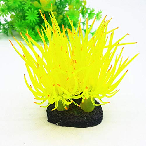 Podazz Plante d'Aquarium Artificielle Décoration pour Aquarium, Corail Artificiel en Silicone pour Aquarium, Janue