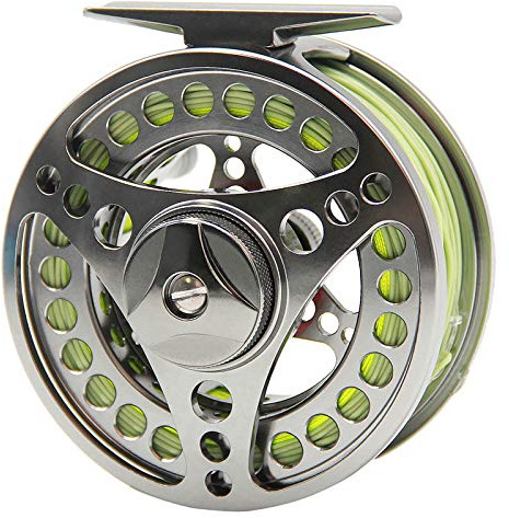 Angler Dream EX-ALC Fly Reel 3/4 5/6 7/8 9/10WT CNC Machined Aluminum Fly Fishing Reels Silver/Gunsmoke Fly Reels