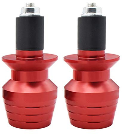 CLISPEED 2 Stücke Fahrrad Lenkerstopfen Lenker Endkappen Bar End Plugs Lenkerendstopfen für Mountainbike Fahrrad MTB Rennrad Fahrradgriffe Zubehör mit Stecker Rot