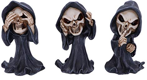 Nemesis Now Three Wise Reapers Unisex Statue Standard Polyresin Gothic, Totenköpfe