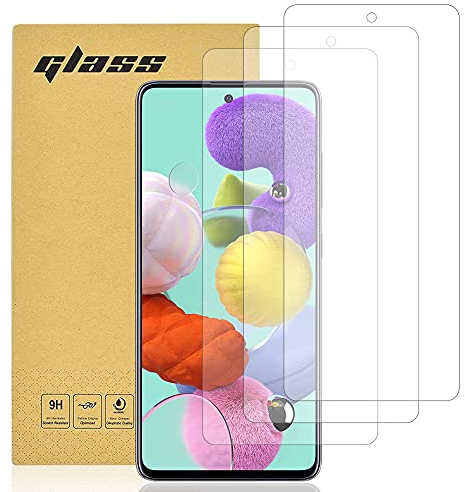 Totill 3 Stück für Samsung Galaxy A51 Schutzfolie, Frei von Kratzern, 9H Härte, HD Displayschutzfolie, Ultra-klar, Ultrabeständig, Panzer Schutz Glas für Samsung Galaxy A51 Splitterfest schutzglas