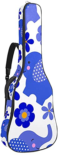 42 Zoll Gitarrentasche Gitarrentasche Rucksack für E-Gitarre, Akustik-Bass, Konzertgitarre, Ukulele, Mandoline Lila Elegant